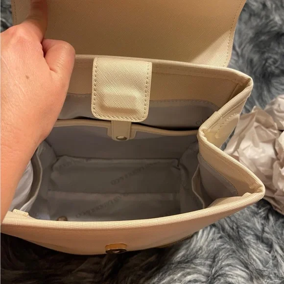 NWOT Glass Ladder & Co. Mini Diana Backpack with Python Print Accents - Picture 5 of 5